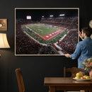 Houston Cougars Football Team Print - Houston TDECU Stadium