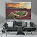 Camp Randall Stadium Wisconsin Badgers Large Wall Art Canvas