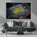University of North Texas Mean Green Football Artwork,