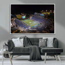 Duke University Blue Devils Football Print Canvas - Durham