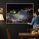 Duke University Blue Devils Football Print Canvas - Durham