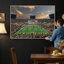 University of Michigan Wolverines Print Canvas, Football