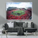 Cincinnati Bearcats Football Team Print - Nippert Stadium Wall Art Canvas Print