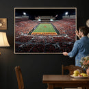 Oklahoma State Cowboys Canvas Print, Football Team Print -