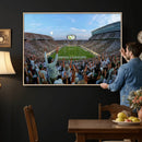 Michigan State Spartans Football Team Art Print - East