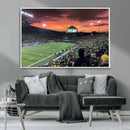 Eugene Autzen Stadium Canvas Wall Art Print – Sunset Over