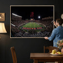 Framed Texas Tech Red Raiders Stadium Canvas, Texas Tech Red