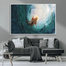 Powerful Jesus Canvas Print - Hand of Salvation,