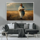 Jesus Shepherd Wall Art | Ready to Hang Triptych Canvas of