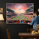 Oregon State Beavers Football Team Print - Corvallis Reser