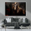 Abstract Black Horse Canvas Print for Farmhouse Wall Art | by MyGreatCanvas | Canvas Wall Art Prints | Photo Prints & Wall Decor