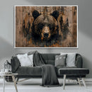 Rustic Grizzly 399 Wall Art | Triptych Canvas Print | Rustic by MyGreatCanvas | Canvas Wall Art Prints | Photo Prints & Wall Decor