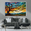 Mosaic Tree Wall Art | Ready to Hang Stained Glass Style