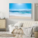 Wall Art Canvas Print Shiny Blue Sea and Beach by MyGreatCanvas | Canvas Wall Art Prints | Photo Prints & Wall Decor