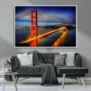 Large Wall Art San Francisco Canvas Print - Wonderful Golden
