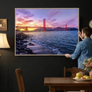 Golden Gate Bridge Wall Art Canvas Print – Framed San by MyGreatCanvas | Canvas Wall Art Prints | Photo Prints & Wall Decor