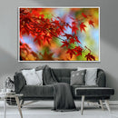 Red Leaves Autumn Forest Wall Art Canvas, Red Leaves Autumn by MyGreatCanvas | Canvas Wall Art Prints | Photo Prints & Wall Decor