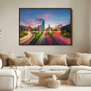 Dallas City Lights Large Wall Art Dallas Cityscape Canvas