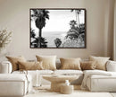 Palm Trees Wall Art Canvas Print – Framed Coastal Ocean