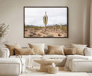 Saguaro Cactus Wall Art Canvas Print – Framed Desert