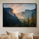 Yosemite Valley Wall Art Canvas Print – Framed Mountain