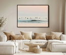 Pastel Ocean Wall Art Canvas Print – Framed Soft Sunset Calm by MyGreatCanvas | Canvas Wall Art Prints | Photo Prints & Wall Decor