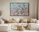 Clear Water Wall Art Canvas Print – Framed Sunlit Ocean