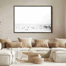 Monochrome Swimming Wall Art Canvas Print – Framed Ocean by MyGreatCanvas | Canvas Wall Art Prints | Photo Prints & Wall Decor