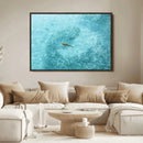 Fish Swarm Wall Art Canvas Print – Framed Marine Life Art by MyGreatCanvas | Canvas Wall Art Prints | Photo Prints & Wall Decor
