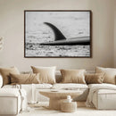 Black White Surfboard Wall Art Canvas Print – Framed by MyGreatCanvas | Canvas Wall Art Prints | Photo Prints & Wall Decor