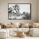 Joshua Tree Wall Art Canvas Print – Framed Desert Path Art by MyGreatCanvas | Canvas Wall Art Prints | Photo Prints & Wall Decor