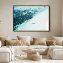 Minimal Beach Wall Art Canvas Print – Framed Ocean Swimming by MyGreatCanvas | Canvas Wall Art Prints | Photo Prints & Wall Decor