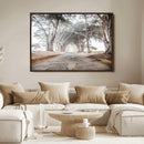 Cypress Tunnel Wall Art Canvas Print – Framed Misty Road Art by MyGreatCanvas | Canvas Wall Art Prints | Photo Prints & Wall Decor