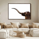 Longhorn Wall Art Canvas Print – Framed Western Cow Texas by MyGreatCanvas | Canvas Wall Art Prints | Photo Prints & Wall Decor