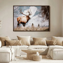 Elk Photography Wall Art Canvas Print – Framed Mountain by MyGreatCanvas | Canvas Wall Art Prints | Photo Prints & Wall Decor