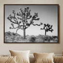 Joshua Tree Wall Art Canvas Print, Framed Monochrome Desert by MyGreatCanvas | Canvas Wall Art Prints | Photo Prints & Wall Decor