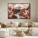 Mountain Wall Art Canvas Print – Framed Autumn Forest Art by MyGreatCanvas | Canvas Wall Art Prints | Photo Prints & Wall Decor