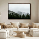 Misty Mountains Wall Art Canvas Print – Framed Foggy Forest by MyGreatCanvas | Canvas Wall Art Prints | Photo Prints & Wall Decor