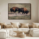 Bison Wall Art Canvas Print – Framed Western Wildlife Art by MyGreatCanvas | Canvas Wall Art Prints | Photo Prints & Wall Decor