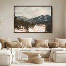 Mountain Landscape Wall Art Canvas Print – Framed Snowy by MyGreatCanvas | Canvas Wall Art Prints | Photo Prints & Wall Decor