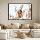 Pampas Grass Wall Art Canvas Print – Framed Neutral Tones by MyGreatCanvas | Canvas Wall Art Prints | Photo Prints & Wall Decor