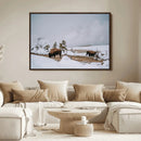 Bison Wildlife Wall Art Canvas Print, Framed Snowy Prairie by MyGreatCanvas | Canvas Wall Art Prints | Photo Prints & Wall Decor