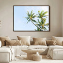 Palm Trees Wall Art Canvas Print – Framed Tropical Aesthetic by MyGreatCanvas | Canvas Wall Art Prints | Photo Prints & Wall Decor