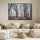 Winter Forest Wall Art Canvas Print – Framed Frosty Woodland by MyGreatCanvas | Canvas Wall Art Prints | Photo Prints & Wall Decor