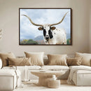 Texas Longhorn Wall Art Canvas Print – Framed Western Rustic by MyGreatCanvas | Canvas Wall Art Prints | Photo Prints & Wall Decor