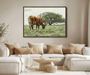 Texas Longhorn Wall Art Canvas Print – Rustic Western Ranch by MyGreatCanvas | Canvas Wall Art Prints | Photo Prints & Wall Decor