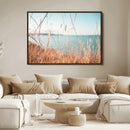 Golden Beach Grass Wall Art Canvas Print – Ocean Breeze Soft by MyGreatCanvas | Canvas Wall Art Prints | Photo Prints & Wall Decor
