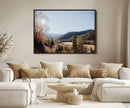 Rustic Landscape Wall Art Canvas Print – Serene Valley Scene