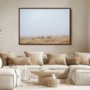 Foggy Plains Wall Art Canvas Print – Framed Horseback Riders by MyGreatCanvas | Canvas Wall Art Prints | Photo Prints & Wall Decor