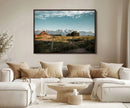 Rustic Farmhouse Wall Art Canvas Print – Teton Range Mormon